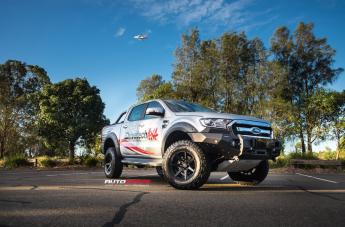 FORD RANGER AVALANCHE MATTE BLACK FRONT MILLED